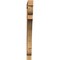Ekena Millwork Olympic Block Rough Sawn Bracket, Western Red Cedar, 4"W x 42"D x 48"H BKT04X42X48OLY05RWR - alternate 2